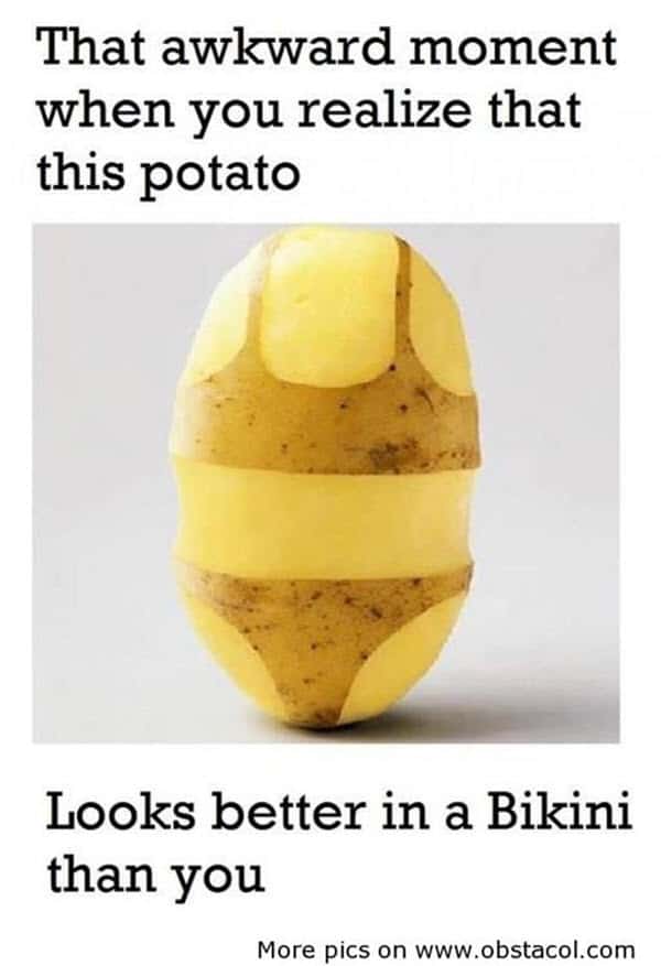 potato awkward moment meme