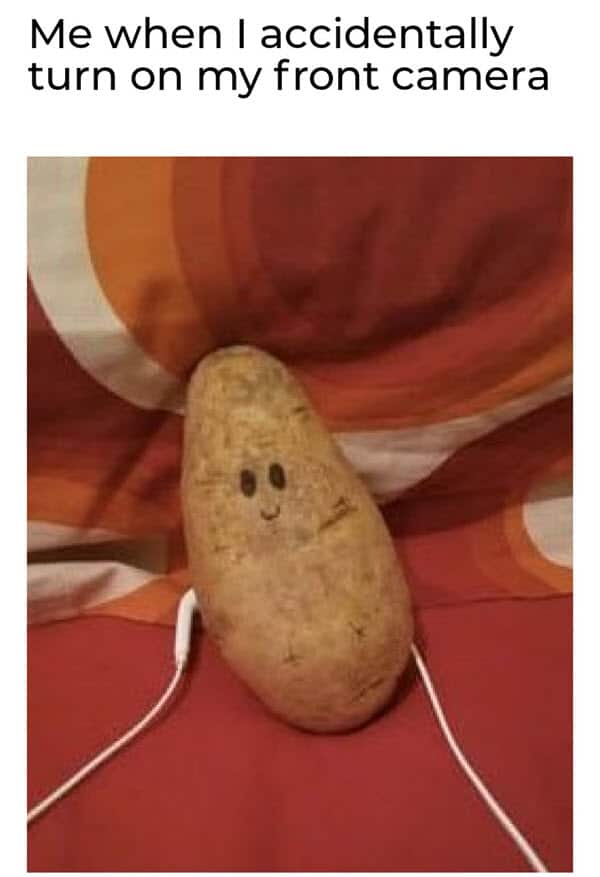 potato front camera meme