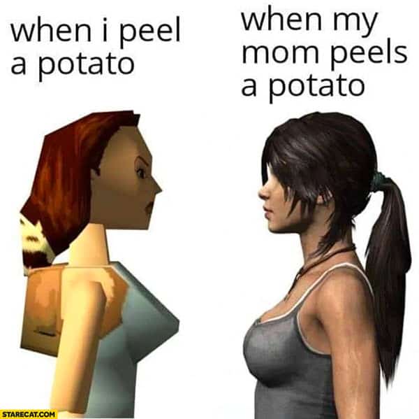 potato peel meme