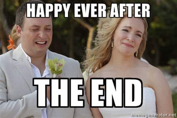 wedding happy ever after meme