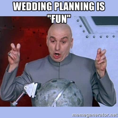 wedding planning meme