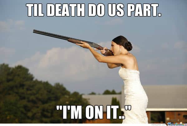 wedding til death do us part meme