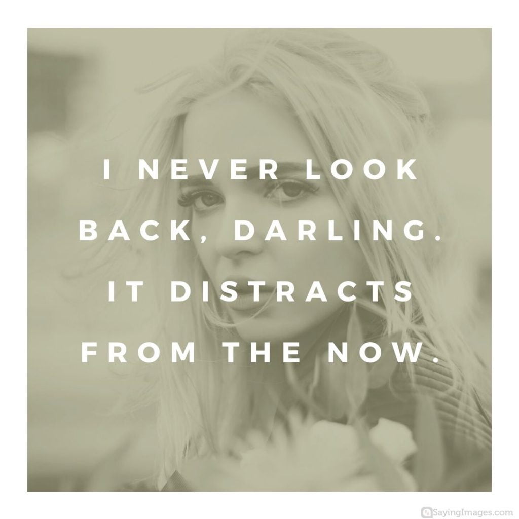 never look back darling quotes