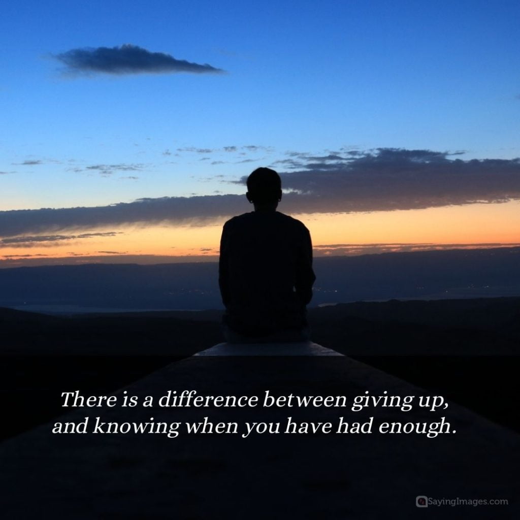 difference between giving up quotes