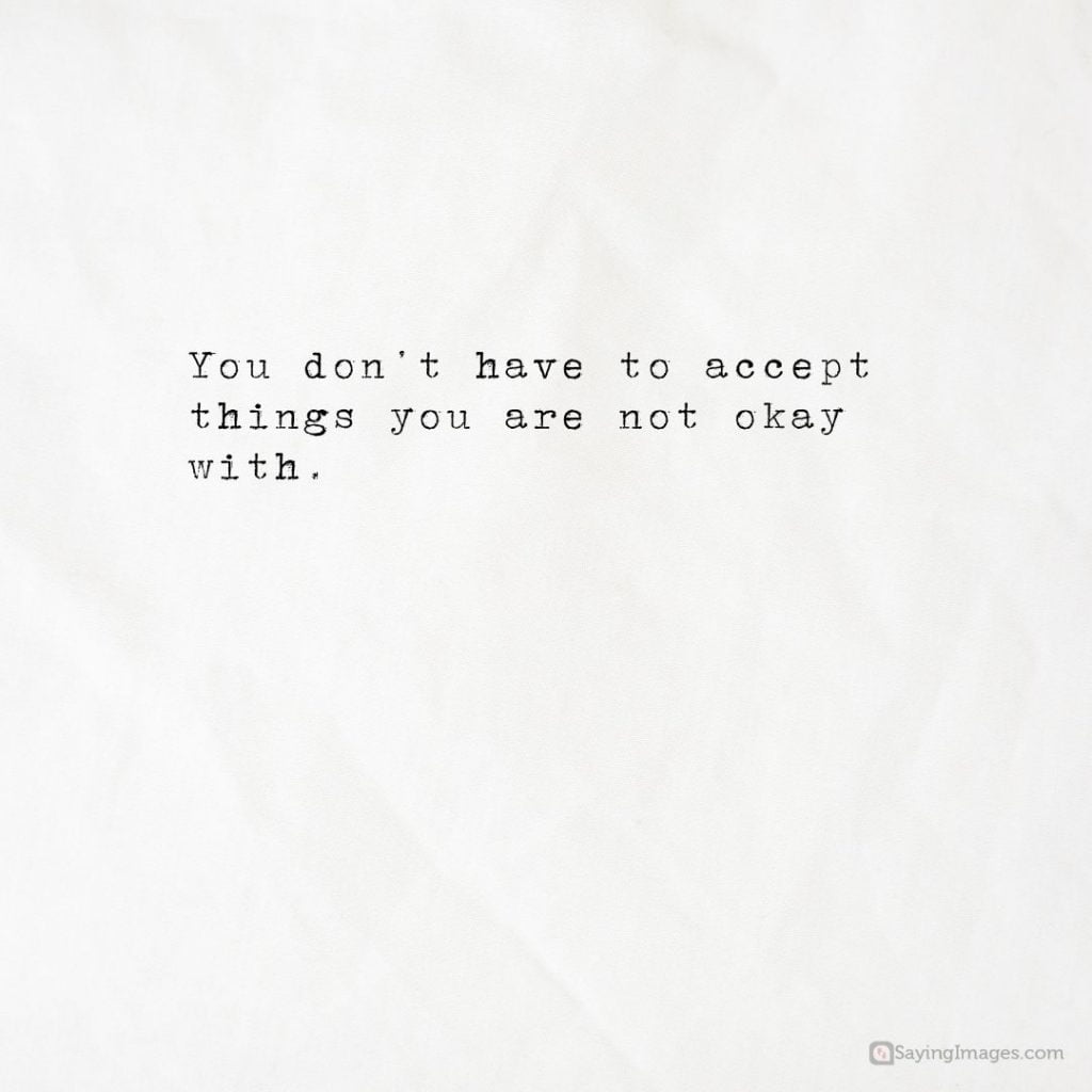 enough is enough acceptance quotes