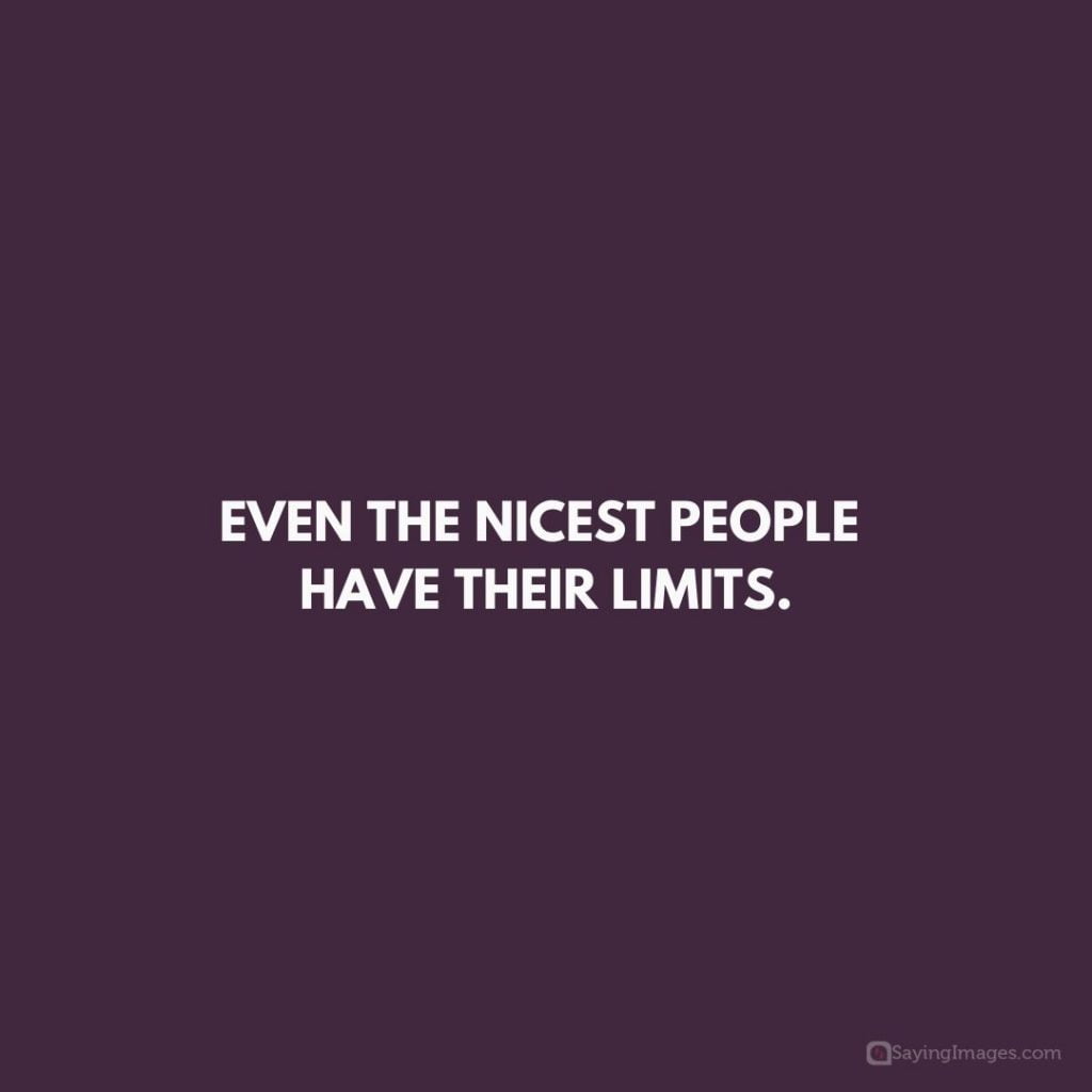 nicest people have their limits quotes