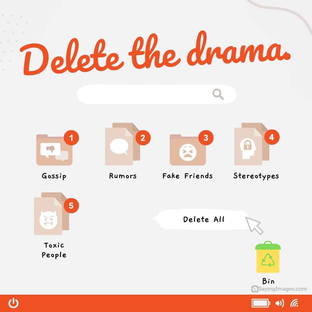 Delete the drama quote