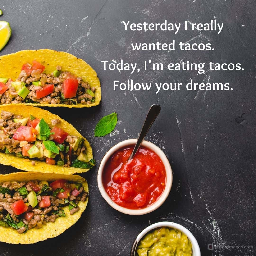 Follow your taco dreams