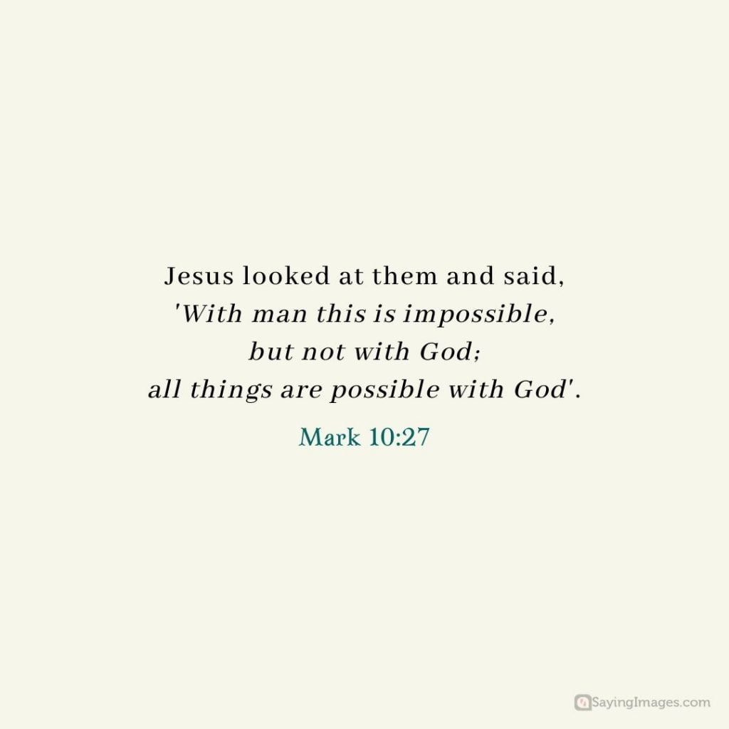 Mark 10:27 quote