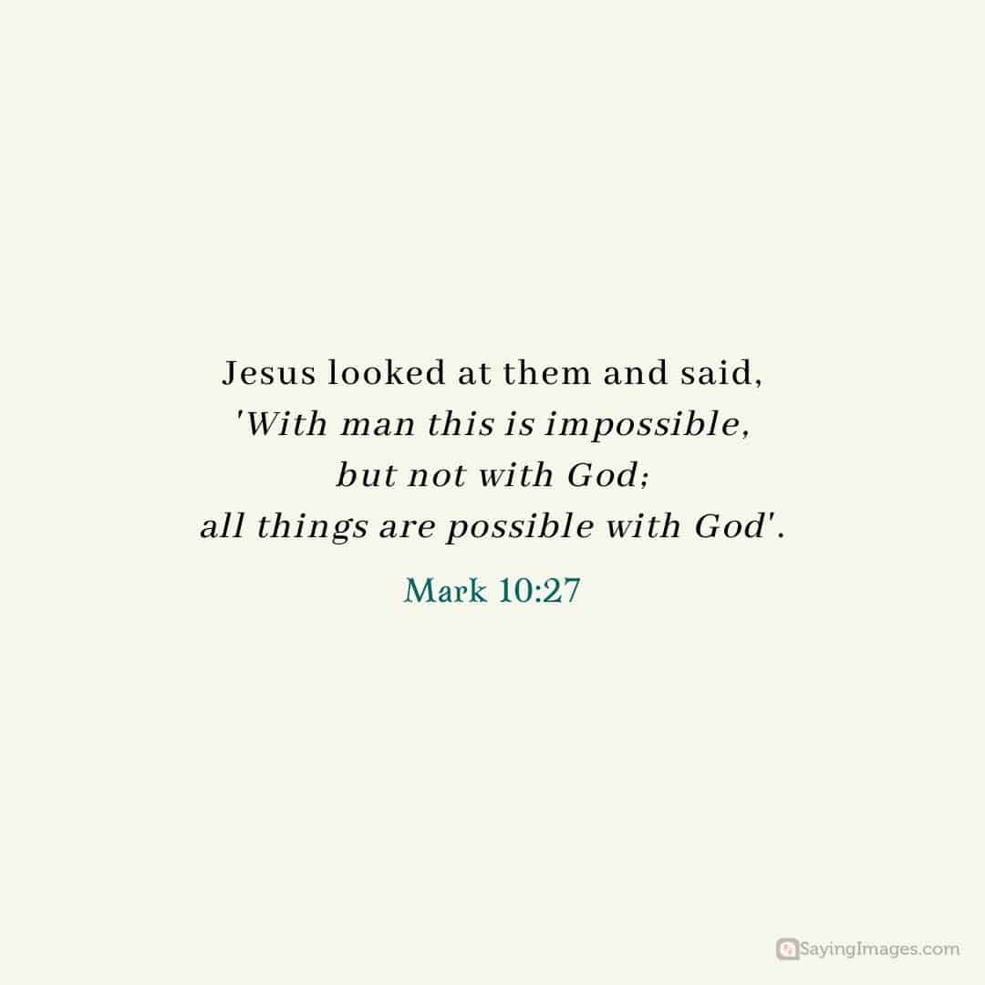 Mark 10:27 quote