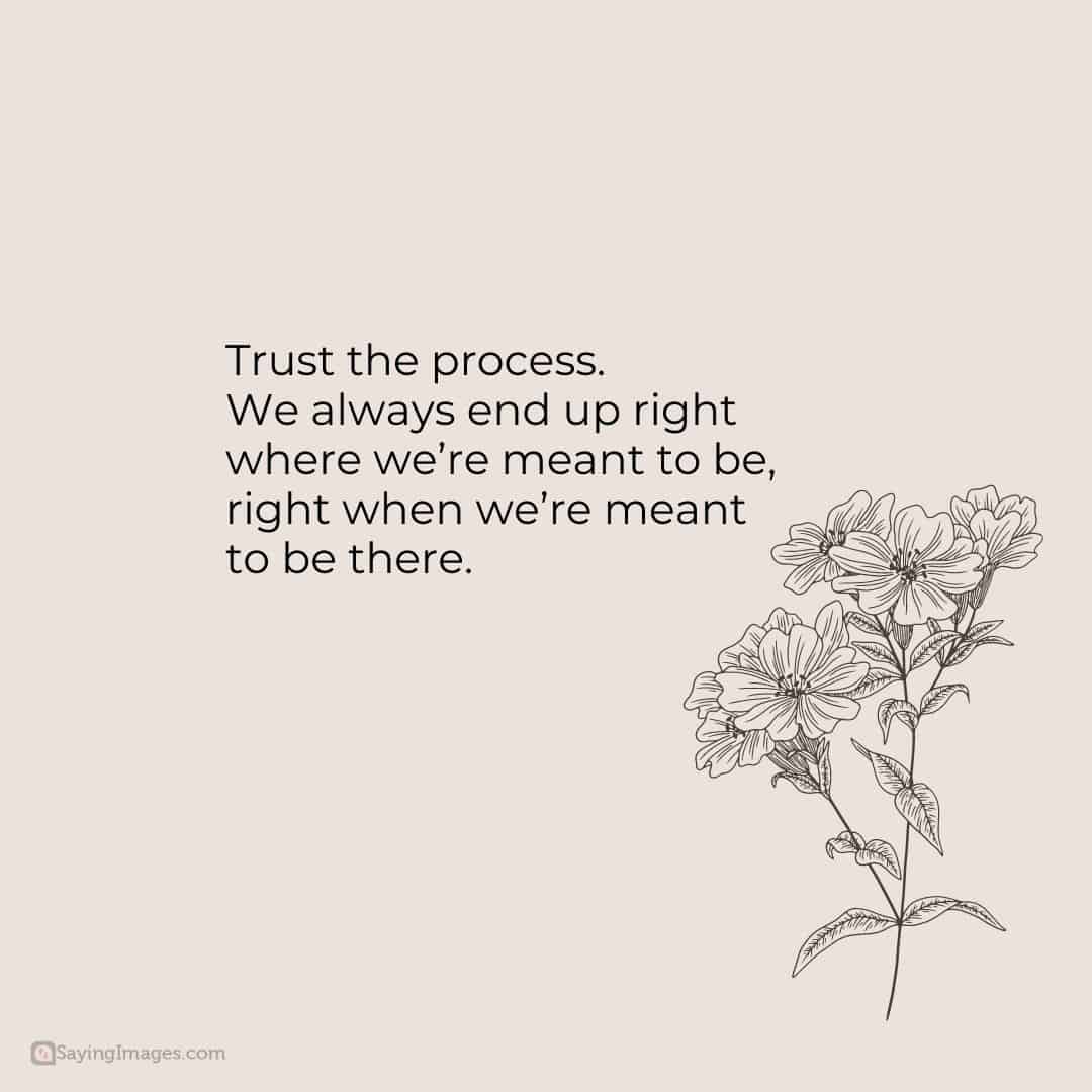 trust the process always end up right quote