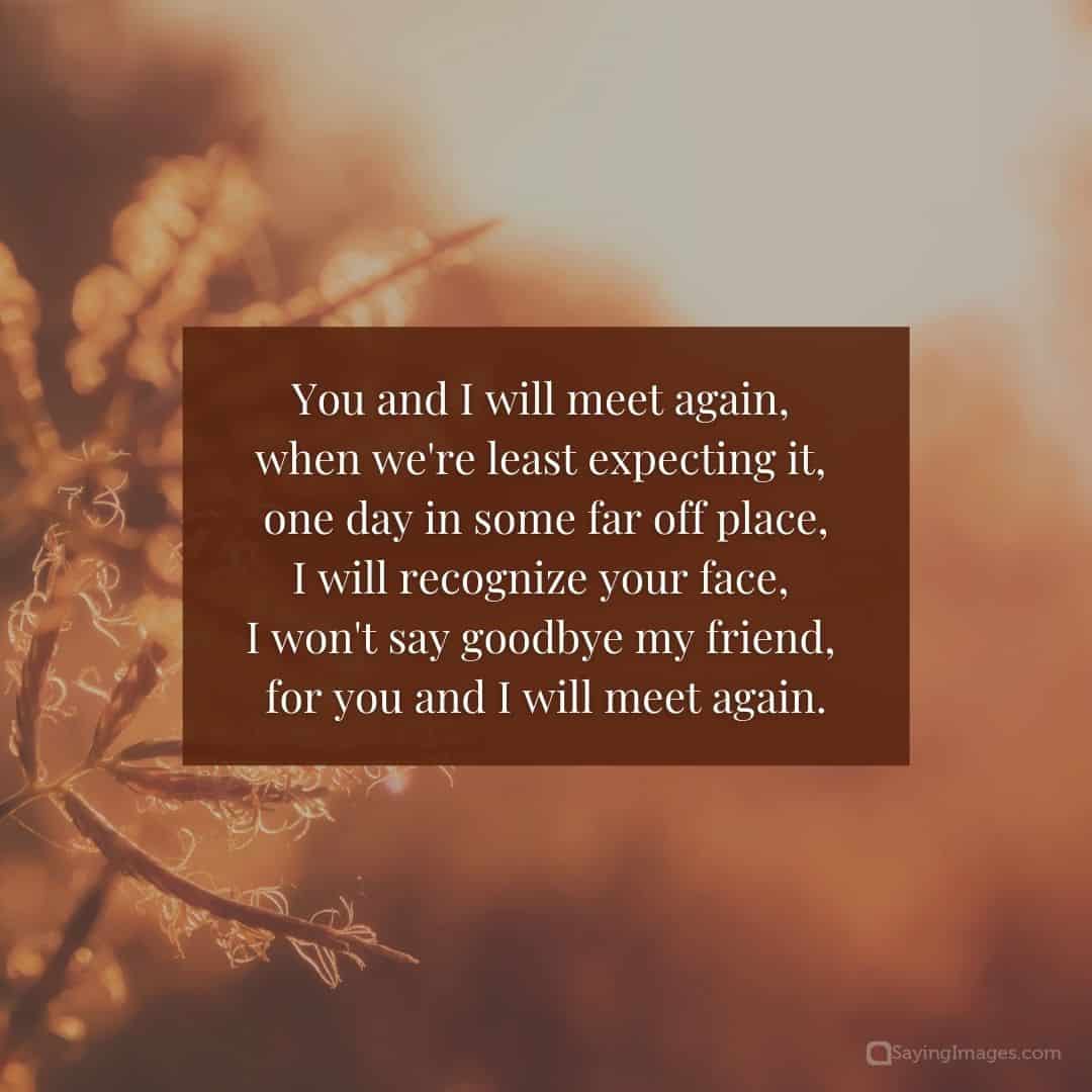 See You Someday - 65 Until We Meet Again Quotes - SayingImages.com