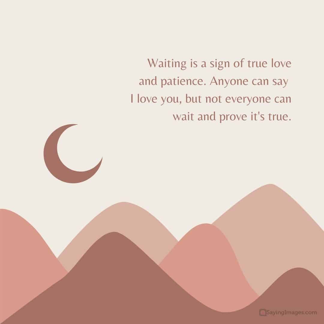 waiting for true love quote