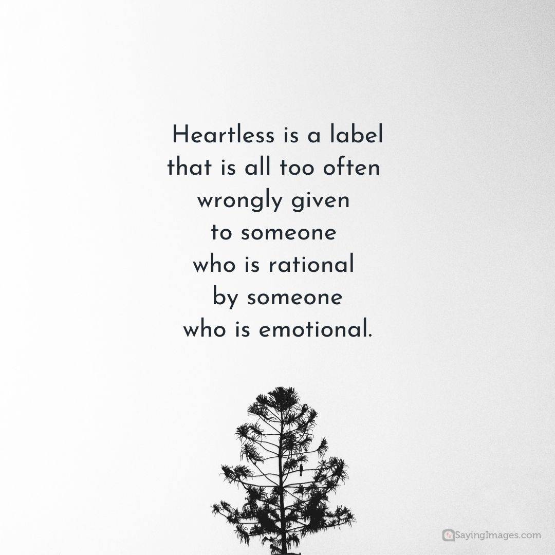 heartless person quote