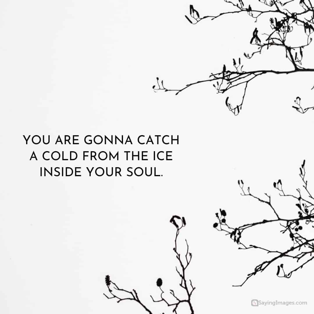 Catch a cold quote