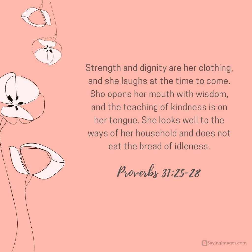 proverbs 31:25-28 quote
