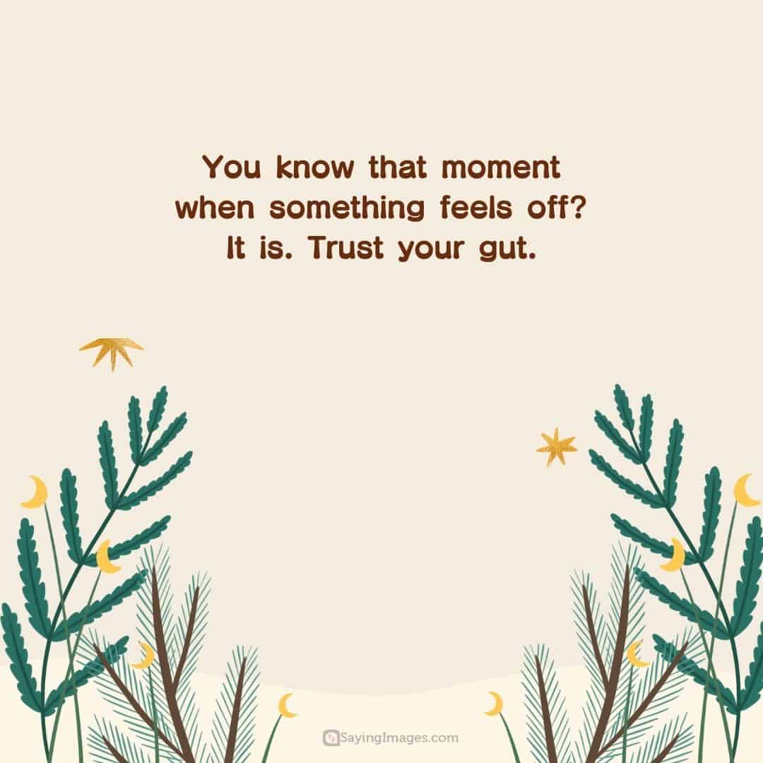 trust your gut quote