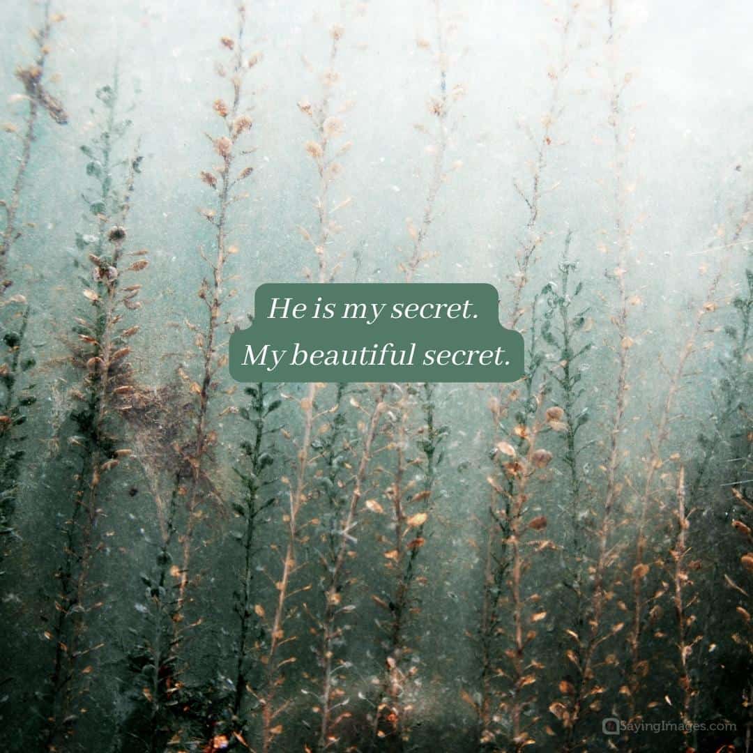 Beautiful secret quote