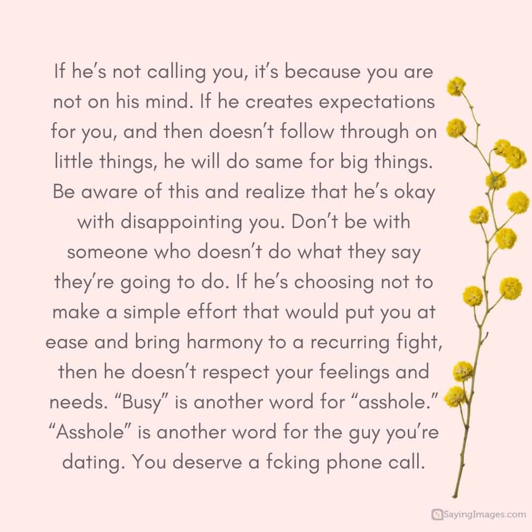 You deserve a phone call