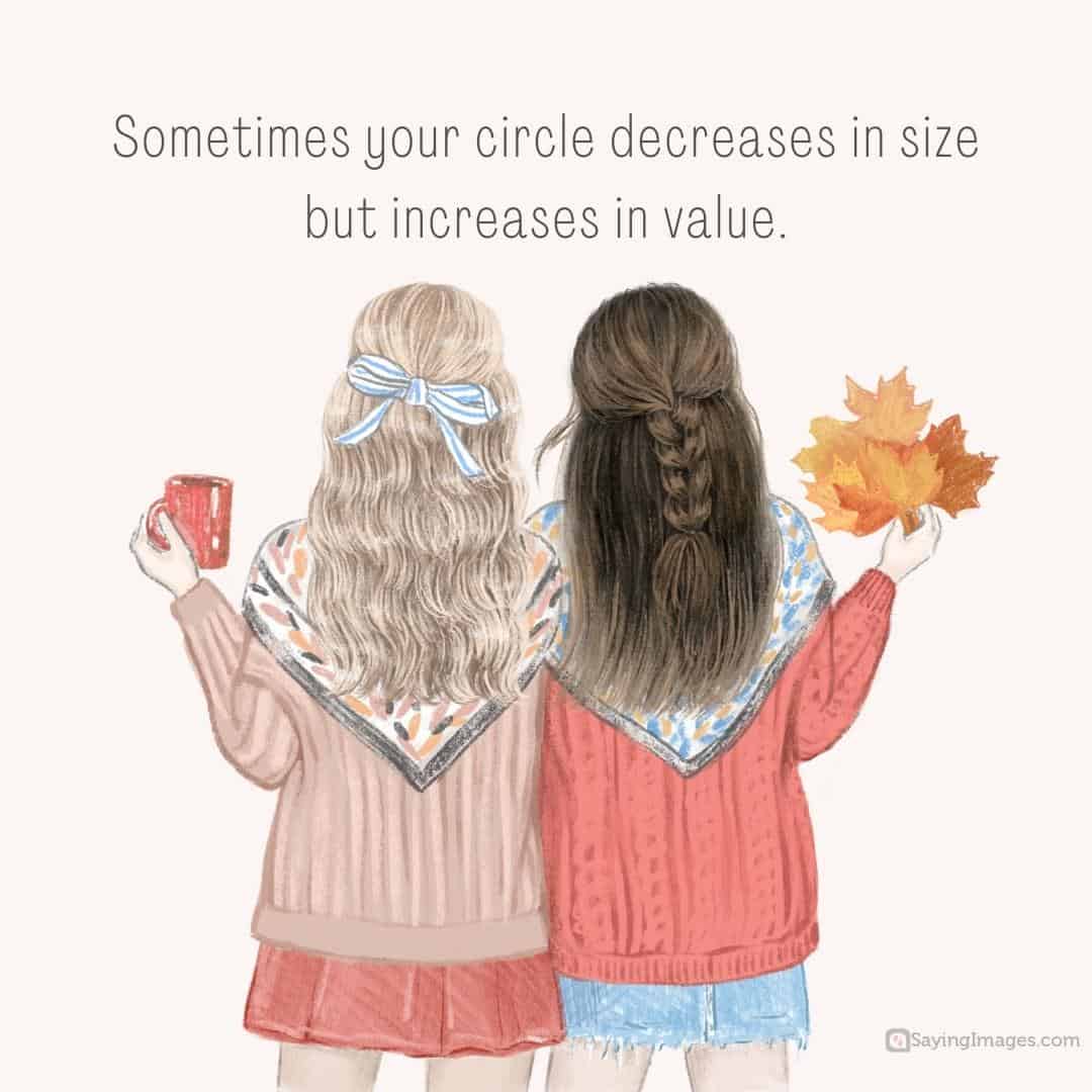 Sometimes your circle decreases in size but increases in value quote