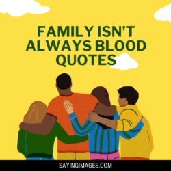 40 Heartwarming Family Isn't Always Blood Quotes - SayingImages.com