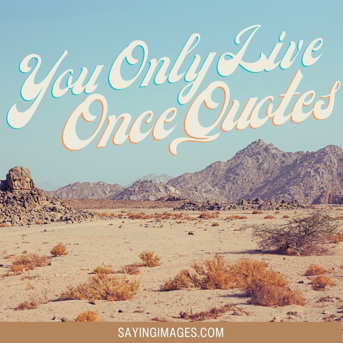Inspiring You Only Live Once Quotes