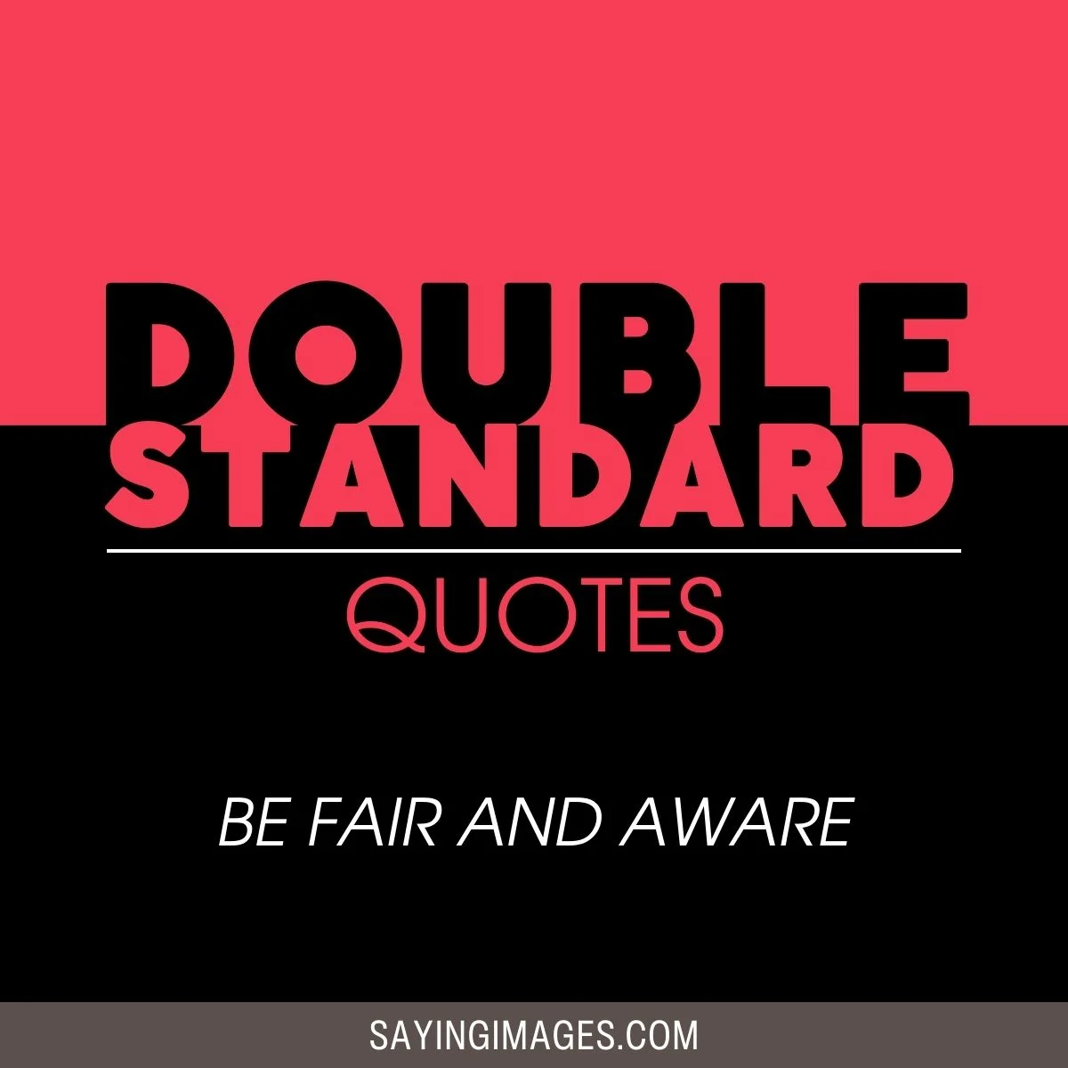 Double Standard Quotes