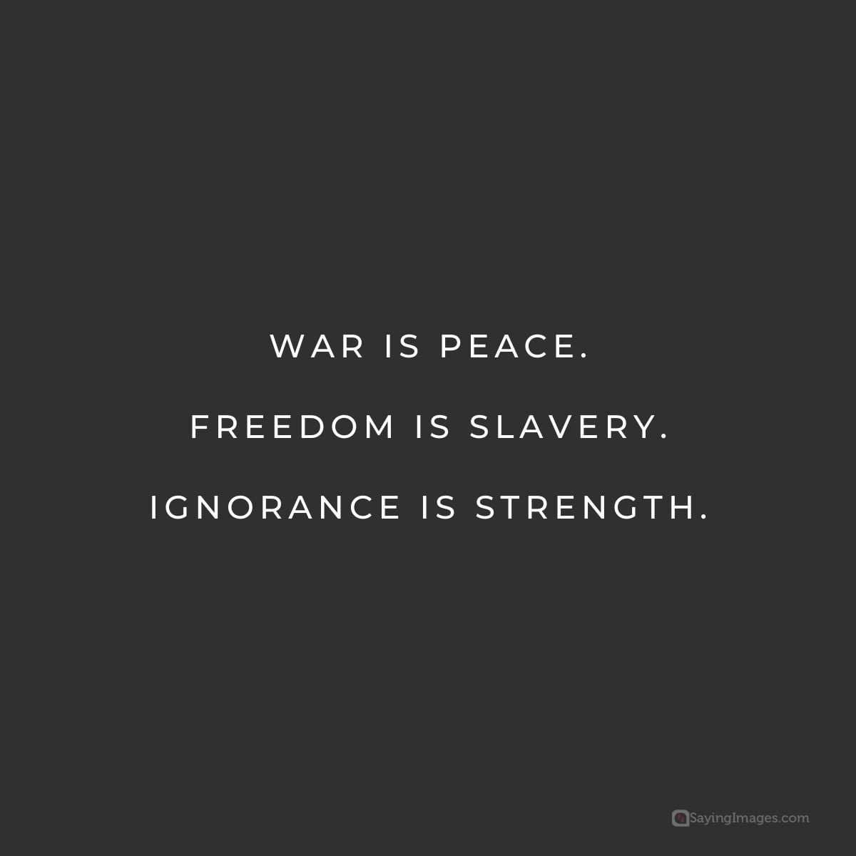 george orwell war quote