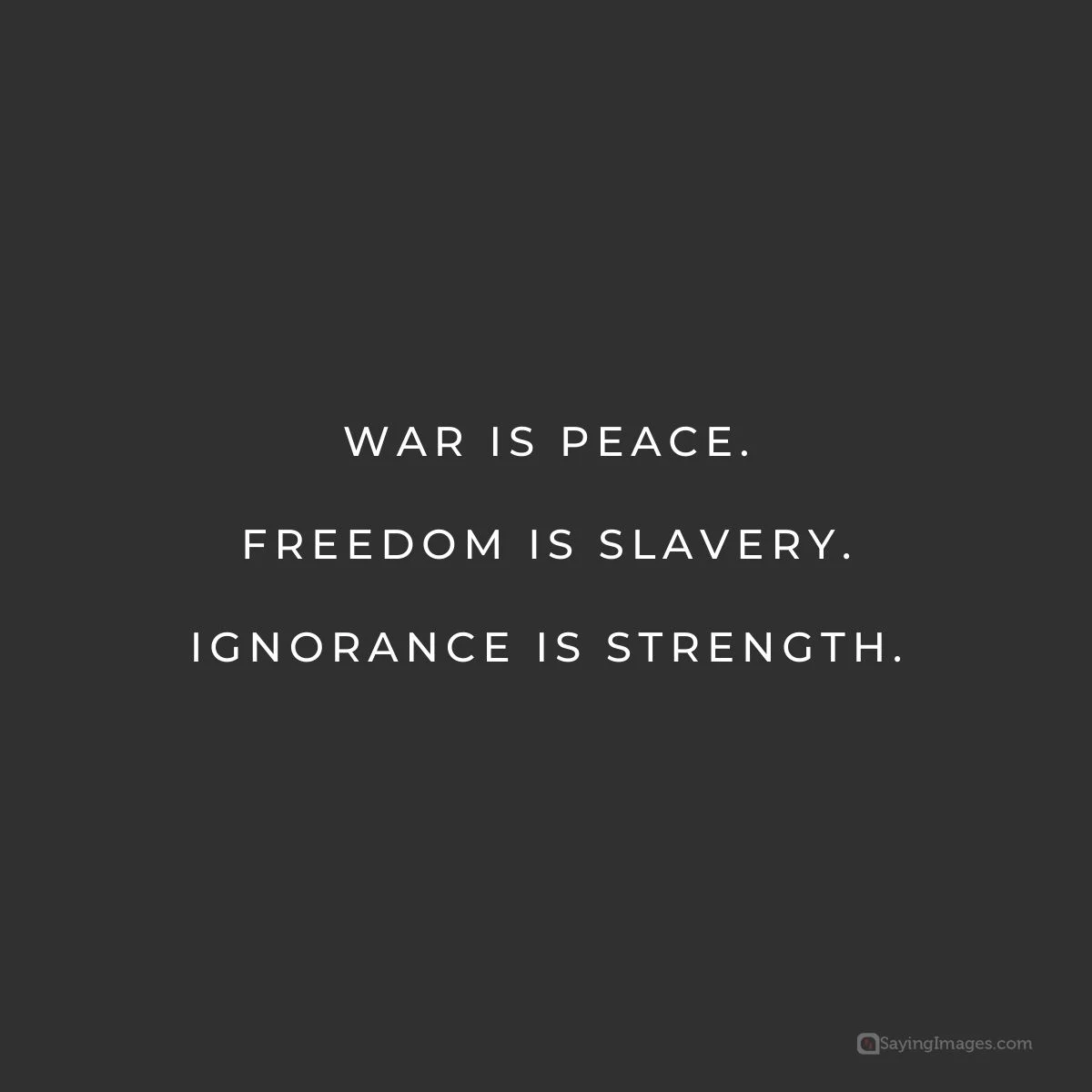 george orwell war quote