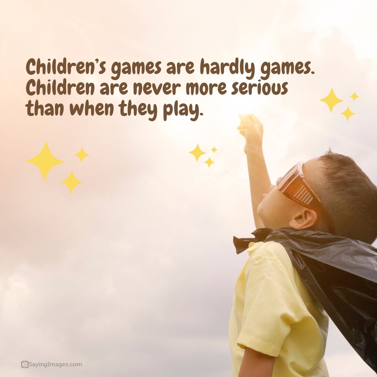 Childrens games are hardly games