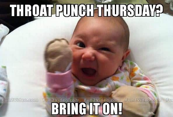 Bring it on Throat punch Meme