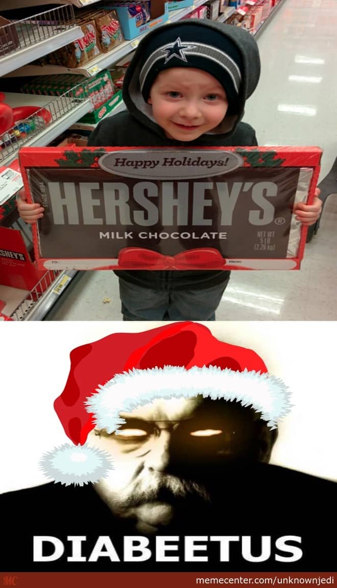 Diabeetus Merry christmas Meme