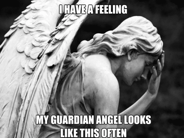 How my guardian angel looks Angel Meme