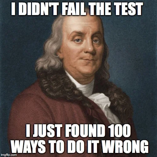 I did not failed Test Meme