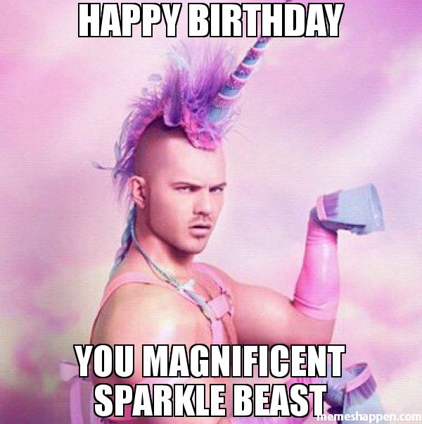 Magnificent Sparkling Inappropriate birthday Meme