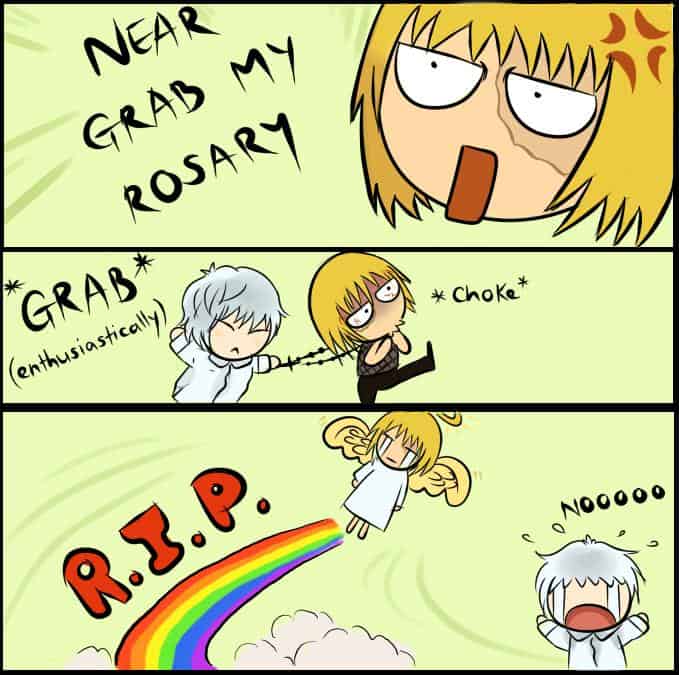 Near grab my rosary Death note Meme