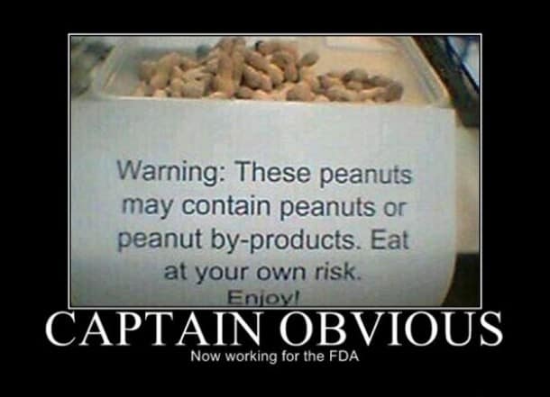 Now working with fda Captain obvious Meme