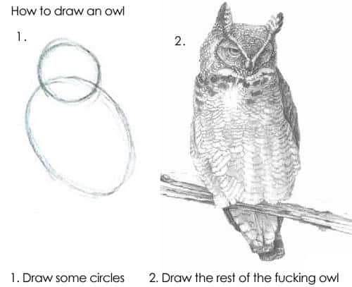 Owl Drawing Meme