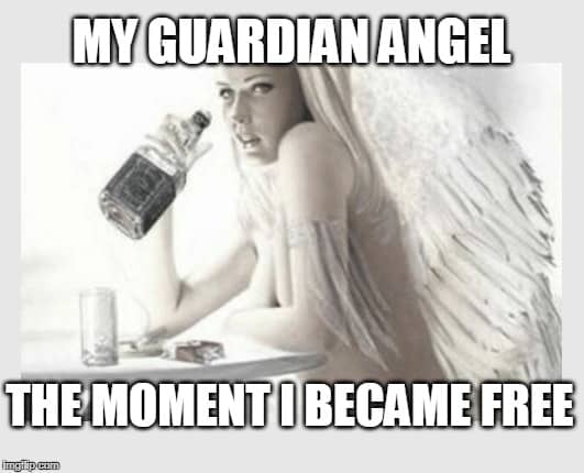 The moment i became free Angel Meme