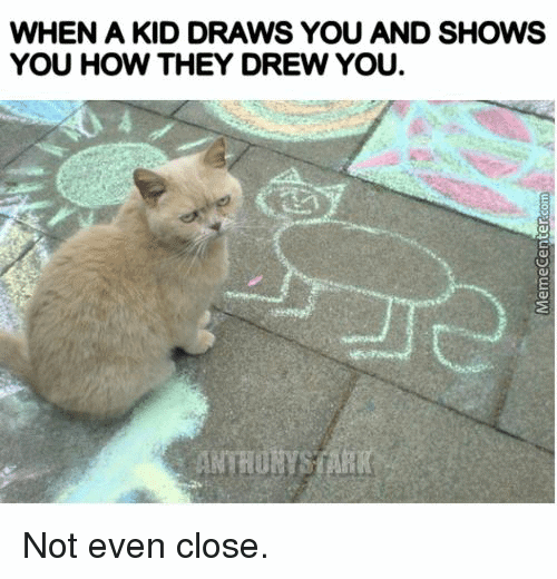 When a kid Drawing Meme