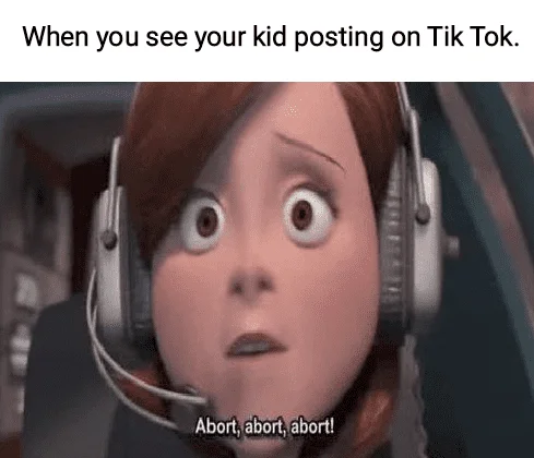 abort tiktok meme