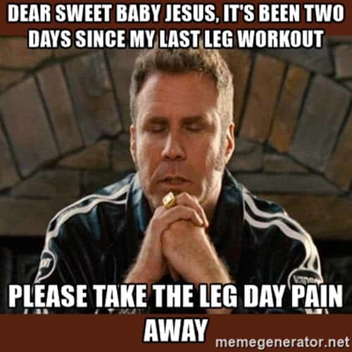 efter leg day dear sweet baby jesus meme