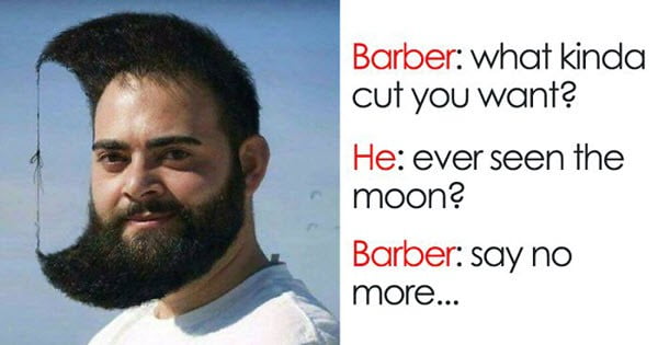 bad haircut the moon meme