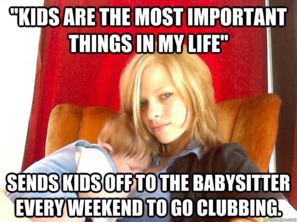 bad mom clubbing meme