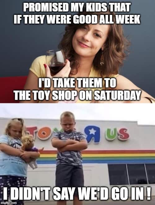 bad mom toy store meme