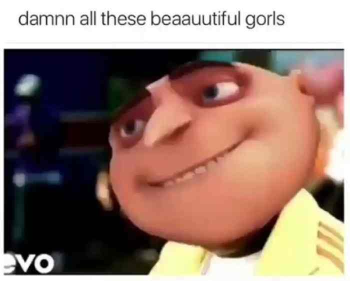 gru memes on X: mean gorls #grumeme  / X