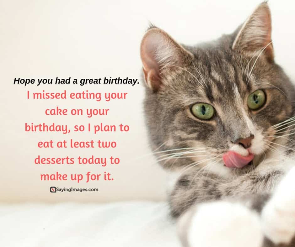 Belated Birthday Card Verses