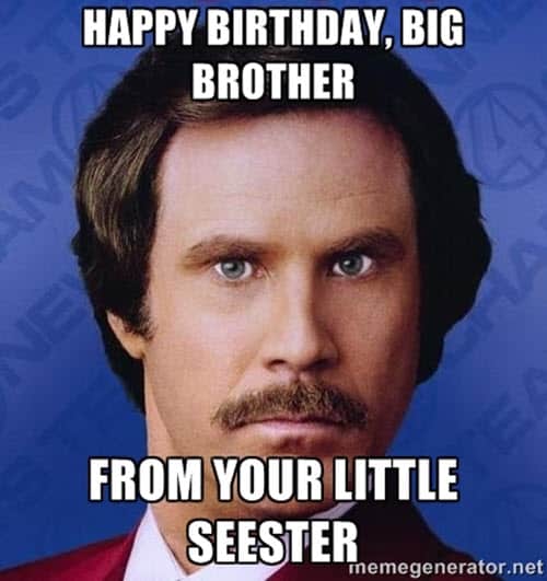 big brother birthday meme