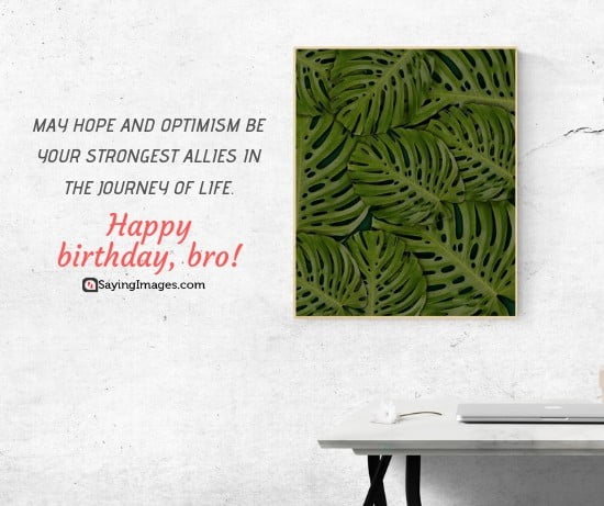 birthday wishes optimism brother