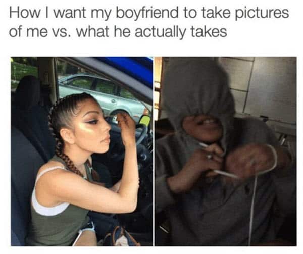 boyfriend take pictures meme